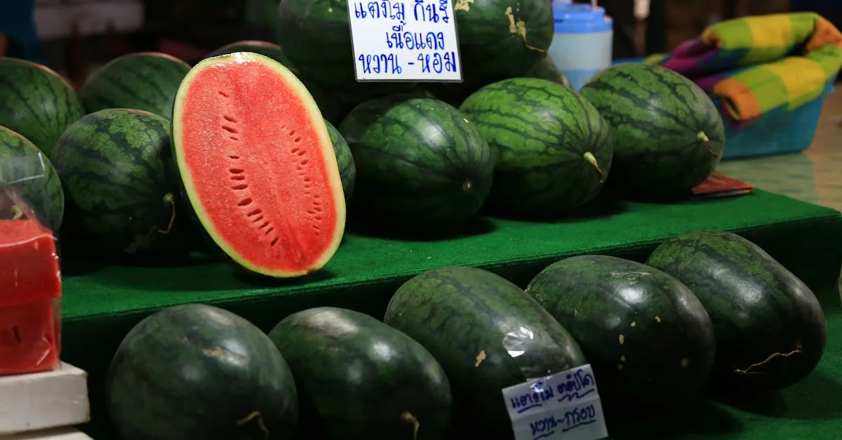 découvrez les bienfaits rafraîchissants de la pastèque, fruit d'été juteux et sucré, parfait pour hydrater et revitaliser votre corps.